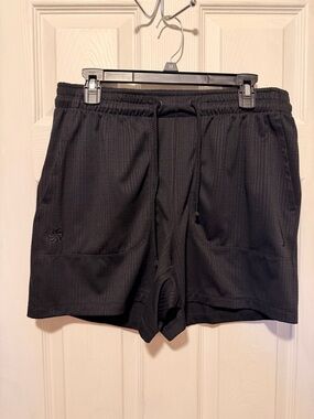 Nike Men's Black Athletic Knit Drawstring Shorts
